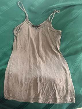 Front Street Size S Gray Spaghetti Strap Tank Top